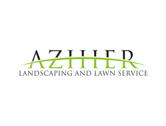 Azhier Landscaping and lawn service logo design by carman