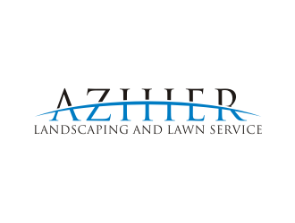 Azhier Landscaping and lawn service logo design by carman