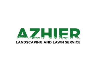 Azhier Landscaping and lawn service logo design by GemahRipah