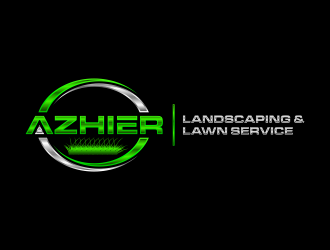 Azhier Landscaping and lawn service logo design by scolessi