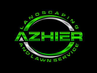 Azhier Landscaping and lawn service logo design by scolessi