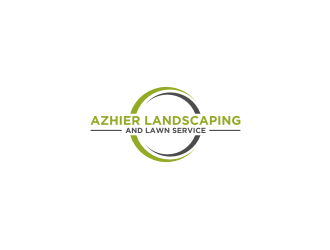 Azhier Landscaping and lawn service logo design by hopee