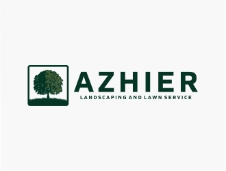 Azhier Landscaping and lawn service logo design by Mardhi
