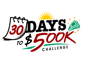 30 Days to $500k Challenge logo design by Coolwanz