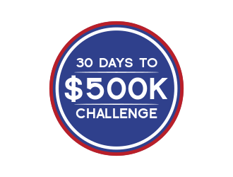 30 Days to $500k Challenge logo design by zoominten