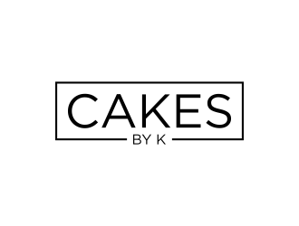 Cakes by K logo design by p0peye