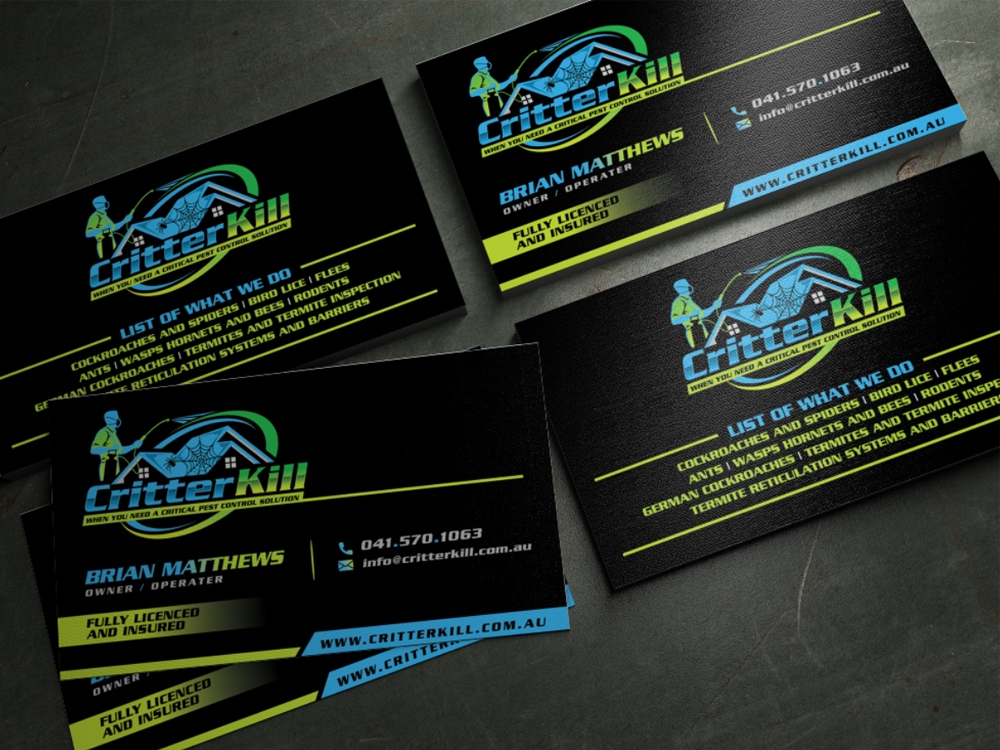 Critter Kill logo design by Realistis