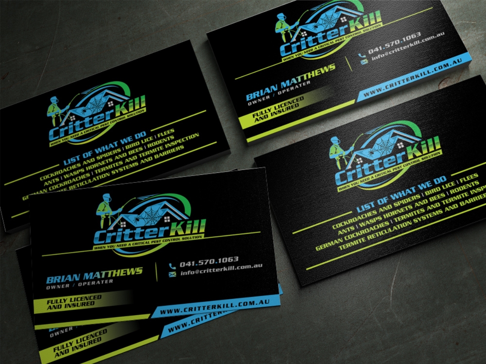 Critter Kill logo design by Realistis