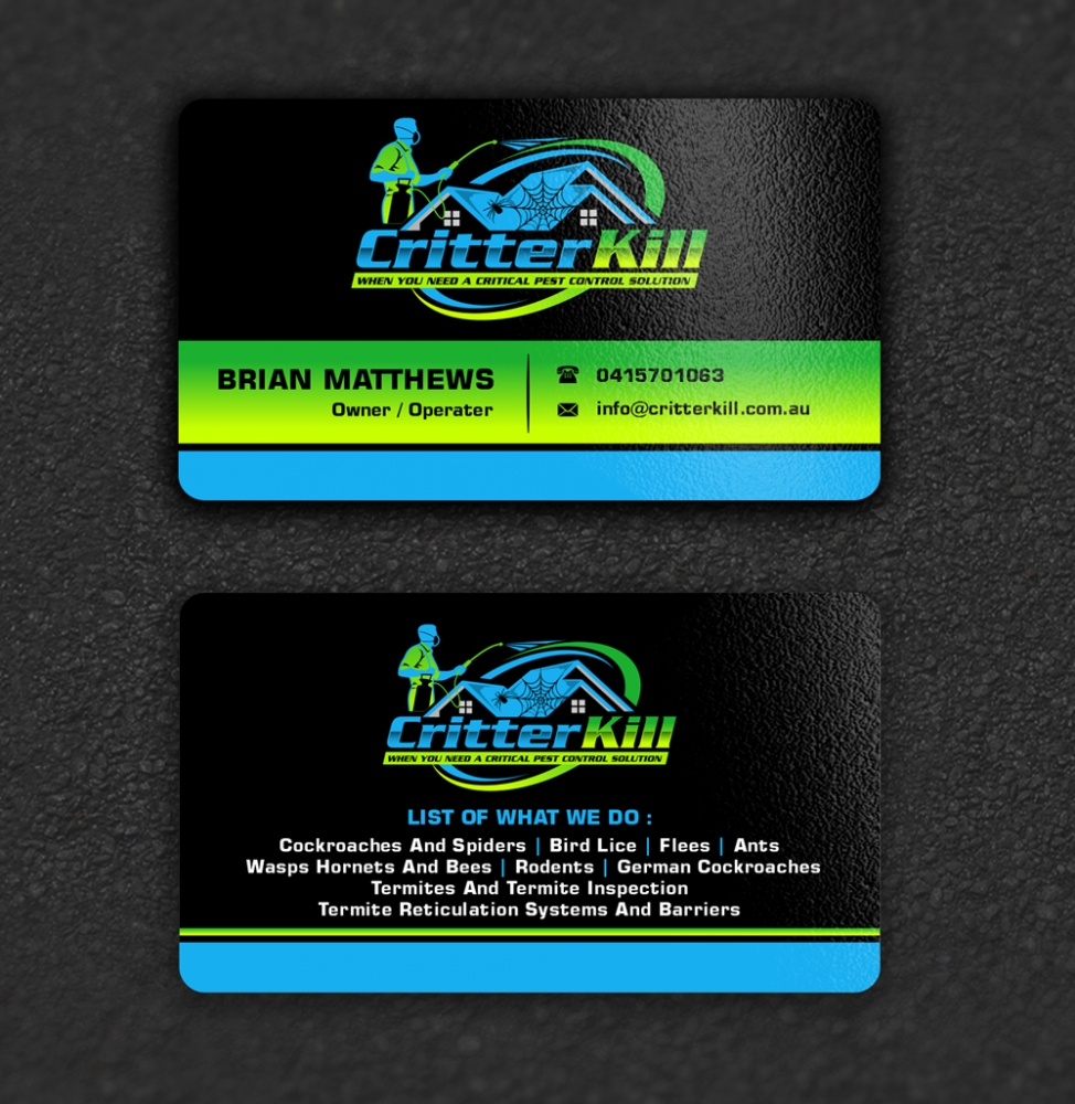 Critter Kill logo design by ManishKoli