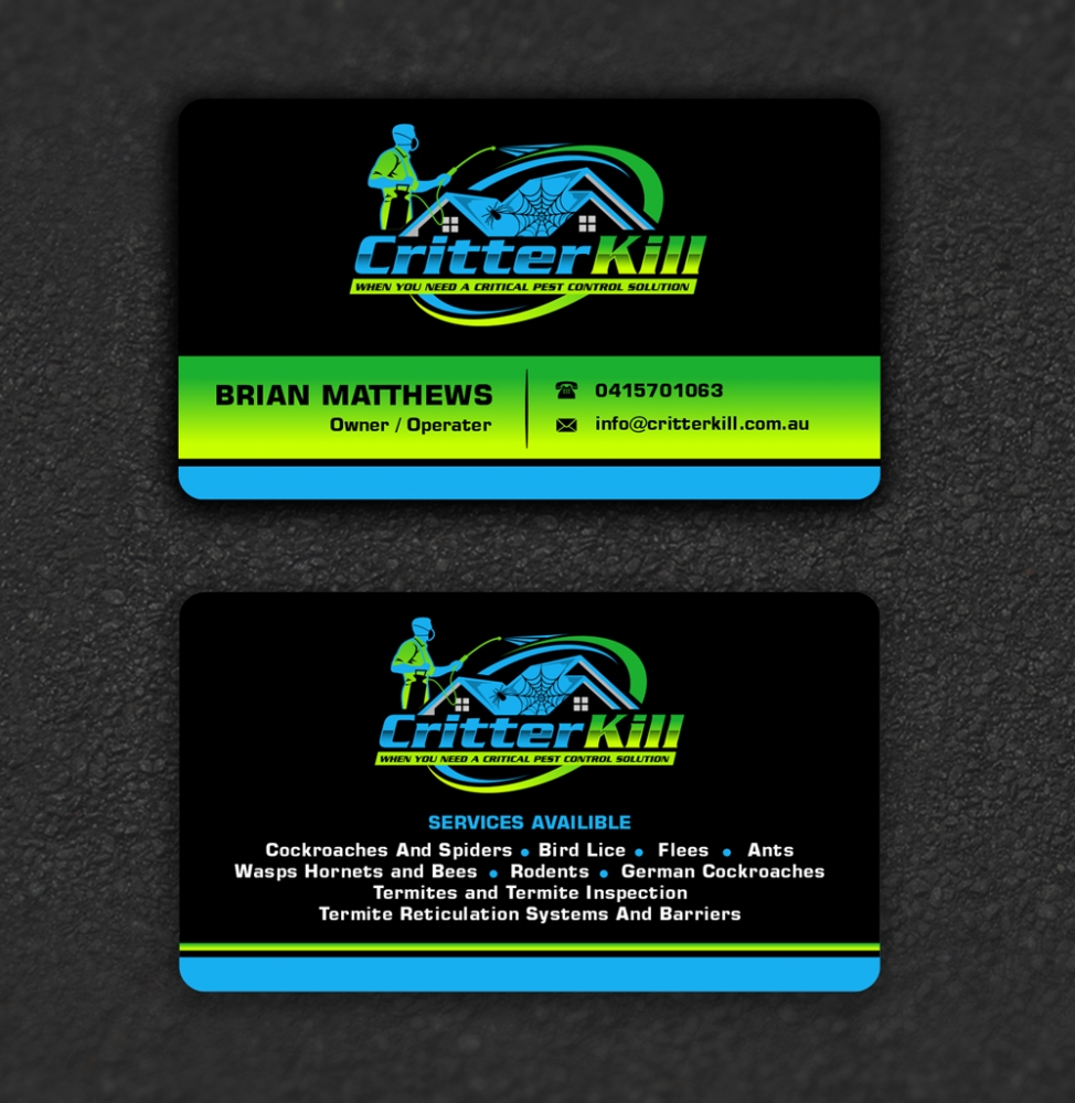 Critter Kill logo design by ManishKoli