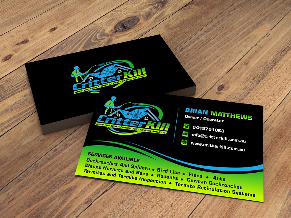 Critter Kill logo design by ManishKoli