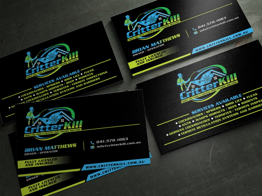 Critter Kill logo design by Realistis