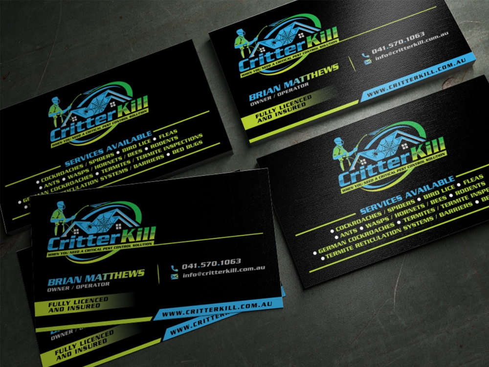 Critter Kill logo design by Realistis