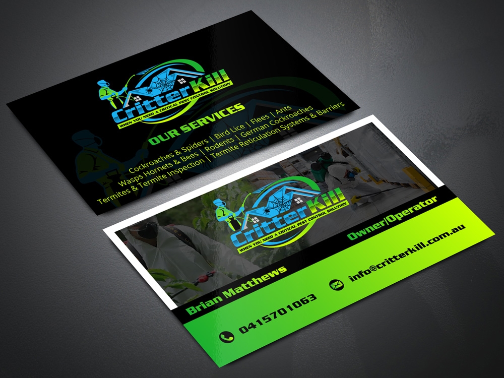 Critter Kill logo design by Gelotine