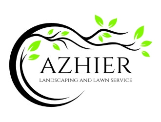 Azhier Landscaping and lawn service logo design by jetzu