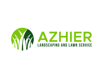 Azhier Landscaping and lawn service logo design by lexipej