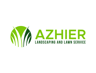 Azhier Landscaping and lawn service logo design by lexipej