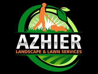 Azhier Landscaping and lawn service logo design by ingepro