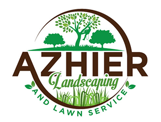 Azhier Landscaping and lawn service logo design by gogo