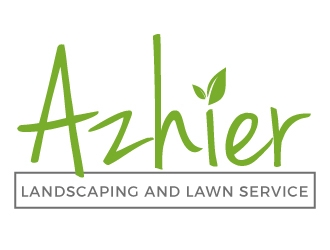 Azhier Landscaping and lawn service logo design by gilkkj