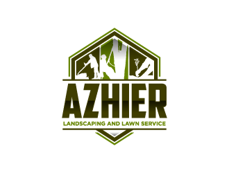 Azhier Landscaping and lawn service logo design by torresace