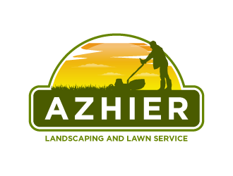 Azhier Landscaping and lawn service logo design by torresace