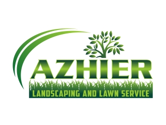 Azhier Landscaping and lawn service logo design by aura