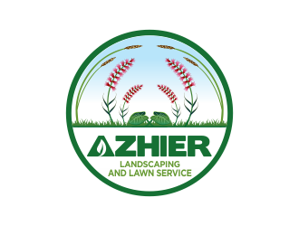 Azhier Landscaping and lawn service logo design by Dhieko