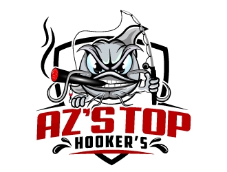Az’s Top Hooker’s logo design by Suvendu