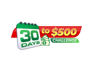 30 Days to $500k Challenge logo design by jpdesigner