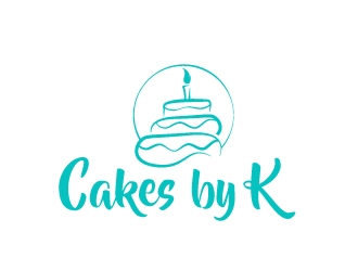Cakes by K logo design by AamirKhan