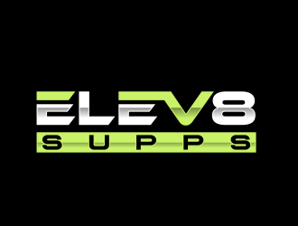 Elev8 Supps logo design by serprimero
