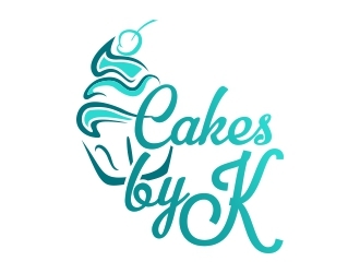 Cakes by K logo design by apollopamp