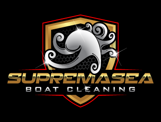 supremasea boat cleaning Logo Design - 48hourslogo