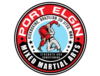 Port Elgin Mixed Martial Arts logo design by DreamLogoDesign