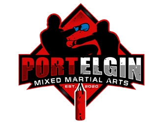 Port Elgin Mixed Martial Arts logo design by DreamLogoDesign