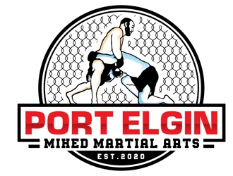 Port Elgin Mixed Martial Arts logo design by DreamLogoDesign