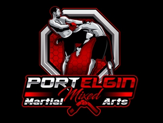Port Elgin Mixed Martial Arts logo design by DreamLogoDesign