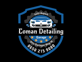 Coman Detailing logo design by hopee