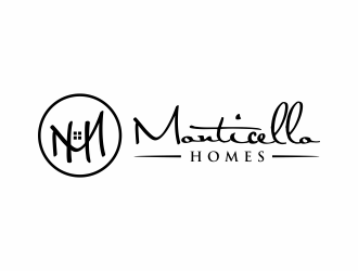Monticello Homes logo design by Msinur
