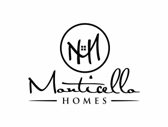 Monticello Homes logo design by Msinur