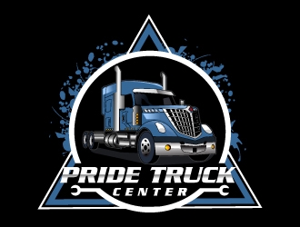 Pride Truck Center logo design by MUSANG