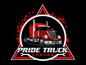 Pride Truck Center logo design by MUSANG