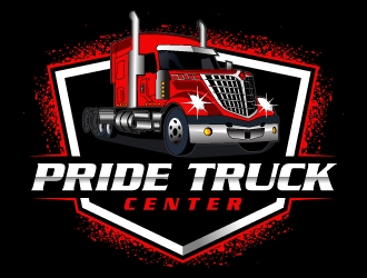 Pride Truck Center logo design by MUSANG