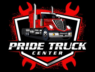 Pride Truck Center logo design by MUSANG