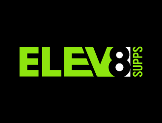 Elev8 Supps logo design by bluespix