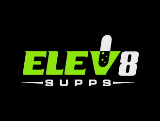 Elev8 Supps logo design by bluespix