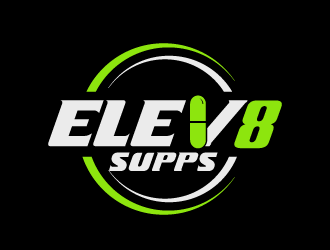 Elev8 Supps logo design by bluespix
