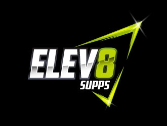 Elev8 Supps logo design by sanworks