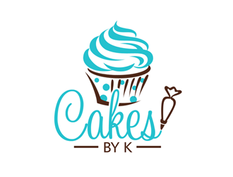 Cakes by K logo design by ingepro
